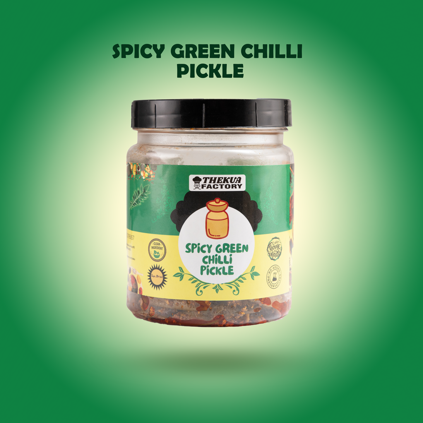 Spicy Green Chilli Pickle – Hari Mirch ka Achar (Premium Handmade, Tangy & Fiery)-350 gm