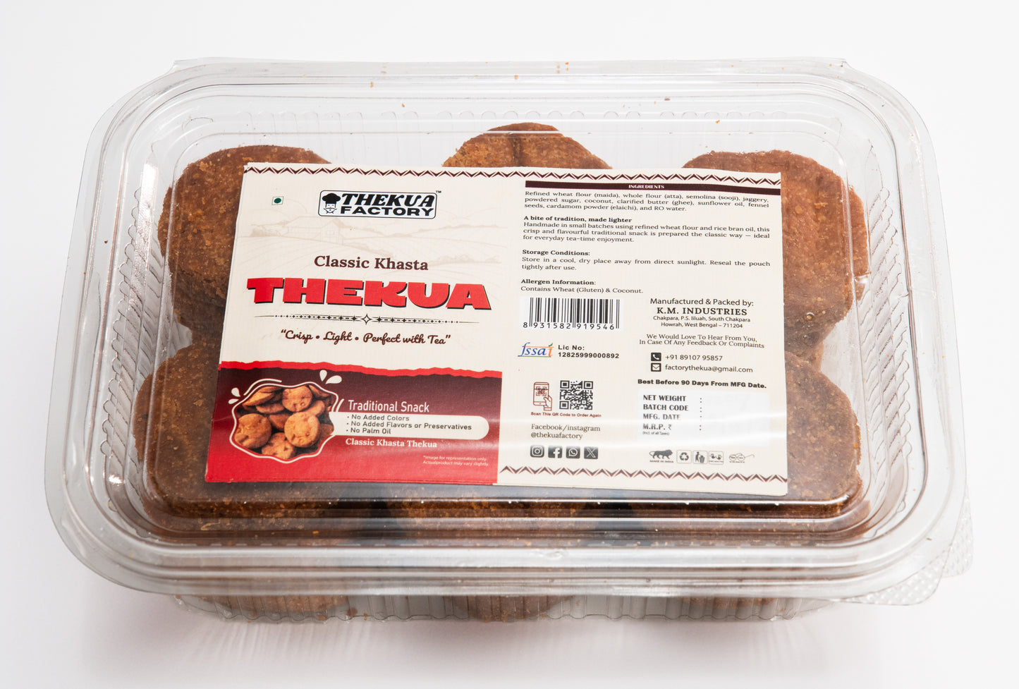 Thekua -Festive Combo-Pack of "2 "(khasta+gur)