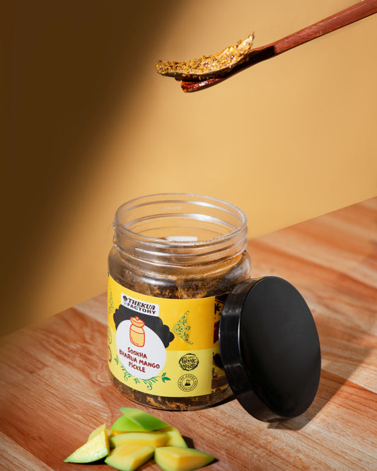 Sookha Bharua Mango Pickle – Traditional Dry Stuffed Mango Achar (Premium Handmade)-350 gm
