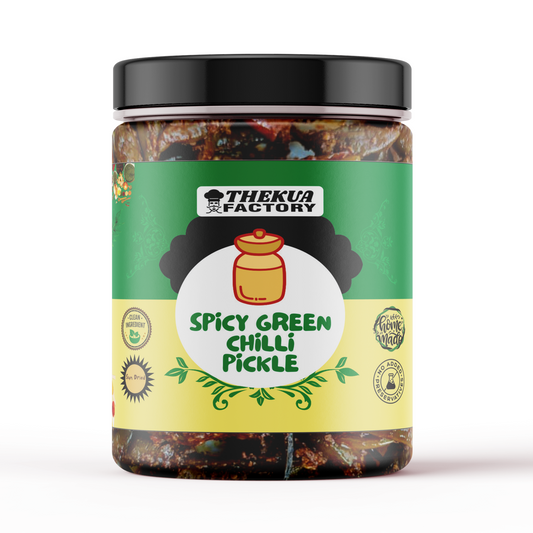 Spicy Green Chilli Pickle – Hari Mirch ka Achar (Premium Handmade, Tangy & Fiery)-350 gm