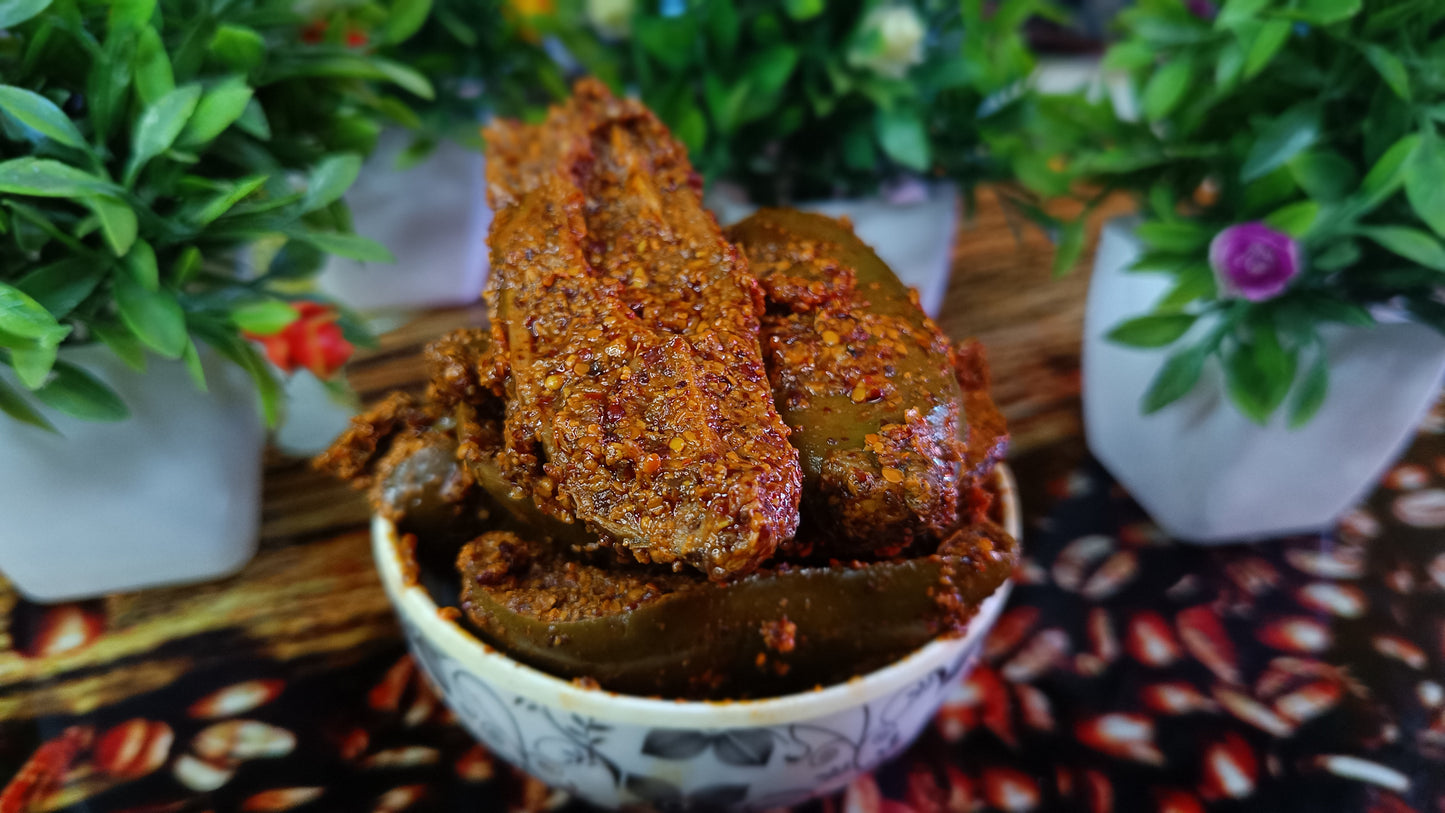 Sookha Bharua Mango Pickle – Traditional Dry Stuffed Mango Achar (Premium Handmade)-420 gm