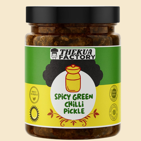Spicy Green Chilli Pickle – Hari Mirch ka Achar (Premium Handmade, Tangy & Fiery)-420 gm