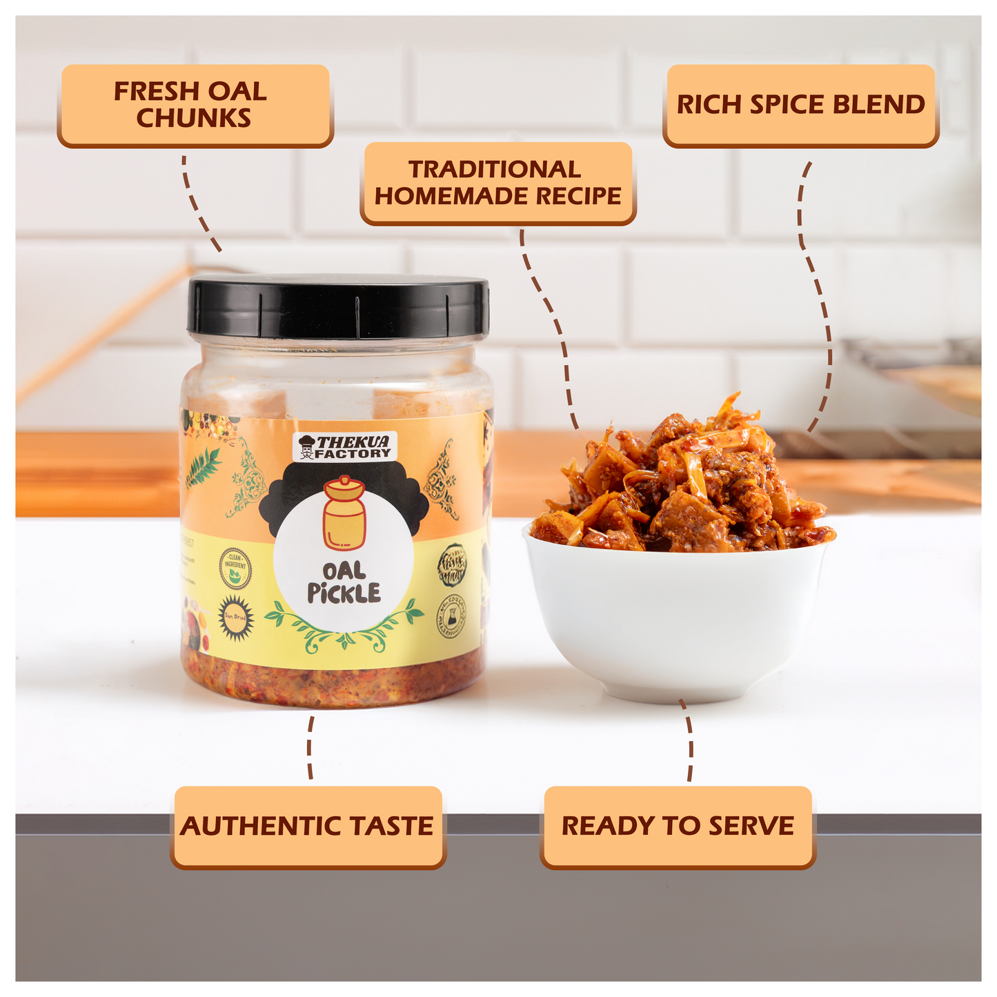 Oal Pickle – Jimikand ka Achar (Premium Handmade, Spicy & Traditional)350 gm